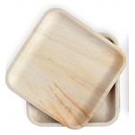 Anti Puncture 8 Inch Square Palm Leaf Disposable Plates For Party for sale