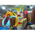 Funny Circus Clown Inflatable Fun City Digital Printing Quadruple Stitching 9 X 10.5 X 6m for sale