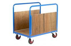 China Substantial Timber Panel Trolley 500KG Platform Cart With Sides supplier