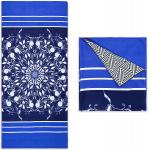 Recycled Sand Proof Customised Washable Microfiber Beach Towel And Bag With Logo for sale