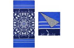 China Bulk Medium Thickness Customized Beach Towel With Opp Bag Packaging supplier