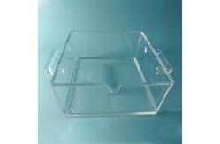 China High Purity Square Thick Wall Quartz Container For High Temp Sintering Tank supplier