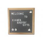 12 By 18 Inch Felt Letter Board Notice Menu , Changeable Black Framed Letter Board for sale