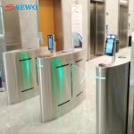 Pedestrian Intelligent Control Flap Barrier Gates for Gym Membership Access Control for sale