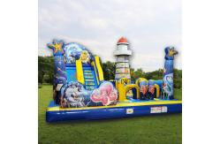 China Commercial Sea Theme Playground Inflatable Combo Game bouce slide climbing supplier