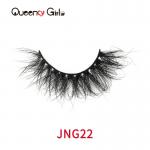 Long Dramatic Reusable 25mm 3D Mink Lashes Nature Black for sale