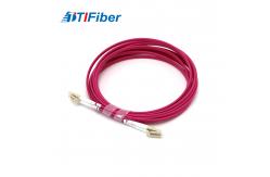 China FTTH Optic Duplex OM4 Fiber Patch Cord Cable Multimode supplier