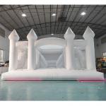 White Party Bounce House Combo PVC Jumping Inflatable Bouncer Inflatable Bouncy Castle With Slide for sale