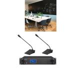 2 Chairman Unit Wireless Conferencing System With Voting Function UHF 3 Channels for sale