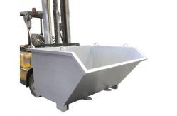 China 4000LBS Forklift Tilt Dumpster Forklift Attachment Dumping Bin supplier