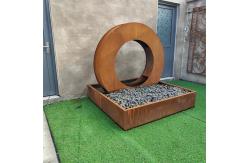 China Resisitant Material Corten Steel Water Feature Welding Process supplier