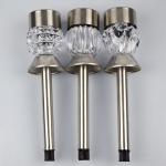 1.2V Solar Powered LED Ground Lights Acrylic Stainless Steel for sale