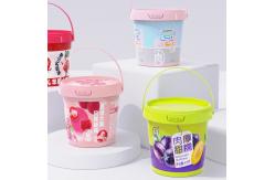 China Capacity Customized 500ml Transparent White PP Plastic Container for Chocolate Spread supplier