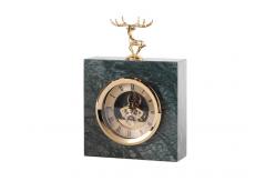 China OEM ODM Unique Deer Metal Clock Decorative Art Craft supplier
