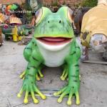 Customized Giant Animatronic Frog Animals Realistic For Amusement Exhibition