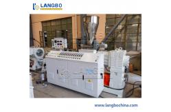 China PVC Pipe Extrusion Line 16–630mm Twin Screw with Calibration and Belling supplier