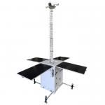 Mobile security camera tower solar cctv tower for outdoor activities camping for sale