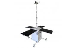 China Solar Powered Mobile Surveillance Unit With 6m Mast For Parking Lot Event supplier