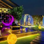 PC Dome House Round Clear Bubble Tent With Curtain And Lighting System for sale