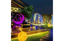 China PC Dome House Round Clear Bubble Tent With Curtain And Lighting System supplier