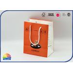 Matte Varnishing Cotton Handle 180gsm Paperboard Bag 4c Print for sale