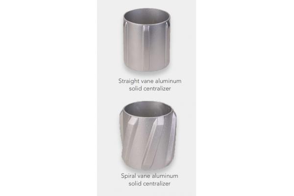Aluminum Centralizer Casing Accessories Solid Centralizer Straight Or Spiral Blade