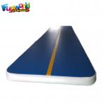 Custom-Made Outdoor Inflatable Air Track Gymnastics Blue And White for sale