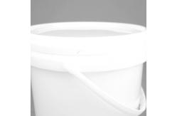 China Customized Plastic Paint Bucket 5L/Litre PP Pail White Round Plastic Barrel supplier