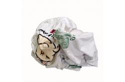 China No Dirty 40kg/Bale White Cotton Rags With Print And Logo supplier