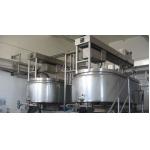 SUS304 Industrial Cheese Making Machine With Heating , Cooling Jacket And Agitator for sale
