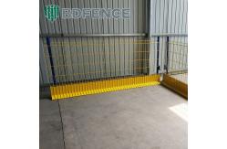 China Q235 Steel Mesh Edge Protection Fencing With Toeboard For Building supplier