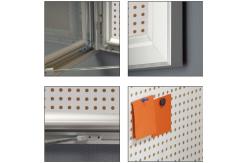 China Magnetic A1 Enclosed Cork Board With Aluminum Frame supplier