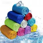 travel-size quick drying microfiber cooling towel gym towel soft breathable with zip pocket for sale