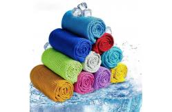 China Plain Microfiber Cooling Towel Reusable Hand Wash Cooling Towel For Instant Refreshment supplier