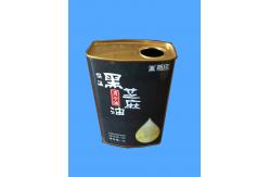 China 1L Cooking Oil Tin Can Plastic Cap Small Rectangular Tin Containers supplier