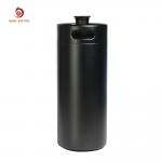 Craft Beer Stainless Mini Keg Single Wall 4l Black Power Coating Barrel for sale