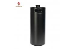 China Craft Beer Stainless Mini Keg Single Wall 4l Black Power Coating Barrel supplier