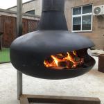 Portable Camping Wood Burning Fire Pits 60cm 80cm Low Smoke Rocket Stove for sale