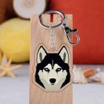 Custom Holographic Acrylic Keychain , Cute Animal Design Acrylic Picture Keychain for sale