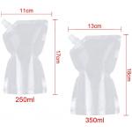 300 Microns Spout Plastic Juice Drink Bag Pouches Gravure Printing