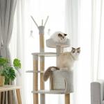 Scratch Resistant Modern Cat Tower Cat Climbing Frame Soft And Comfortable