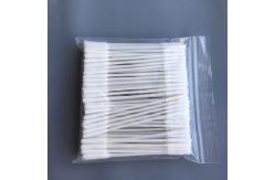 China Multipurpose Cotton Cleaning Swabs Double Flat Heads Polyester Stick Material supplier