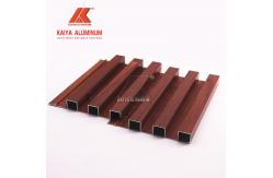 China 3d Simulating Wood Grain U Shaped Aluminum Profile For Ceiling supplier