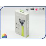 Matte Lamination Razor Package Drawer Paper Box With Plastic Hook for sale