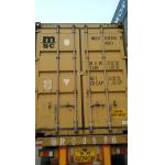 Yellow Steel 20 Foot Used Freight Containers Professional For Cargo Transport for sale