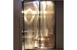 China Bronze Copper Wire Mesh Art Laminated Glass shower Screen supplier