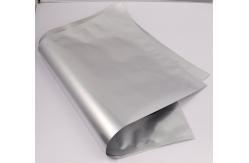 China Three side seal flat aluminum foil pouch packaging slivery surface moisture proof supplier