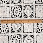 Breathable 100 Cotton Three Dimensional Cotton Winding Rope Embroidery Fabric