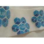Shinny Silicon Printing Logo Screen Printing Label For Woven Tape