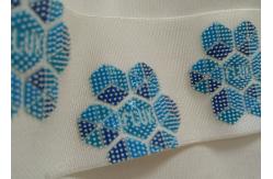 China Shinny Silicon Printing Logo Screen Printing Label For Woven Tape supplier